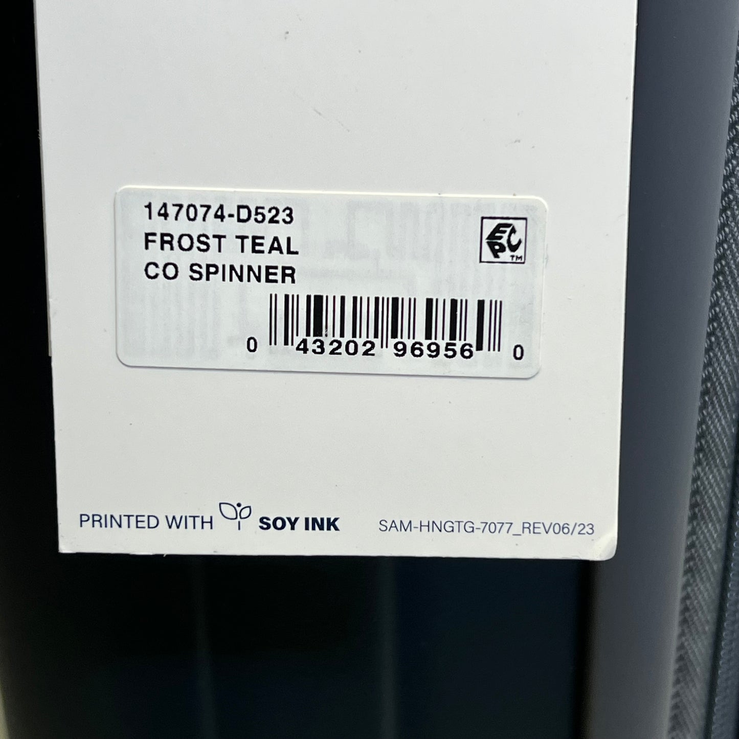 SAMSONITE Opto 3 Carry Suitcase 360° Spinner Wheels 19" X 13"x9" Frost Teal