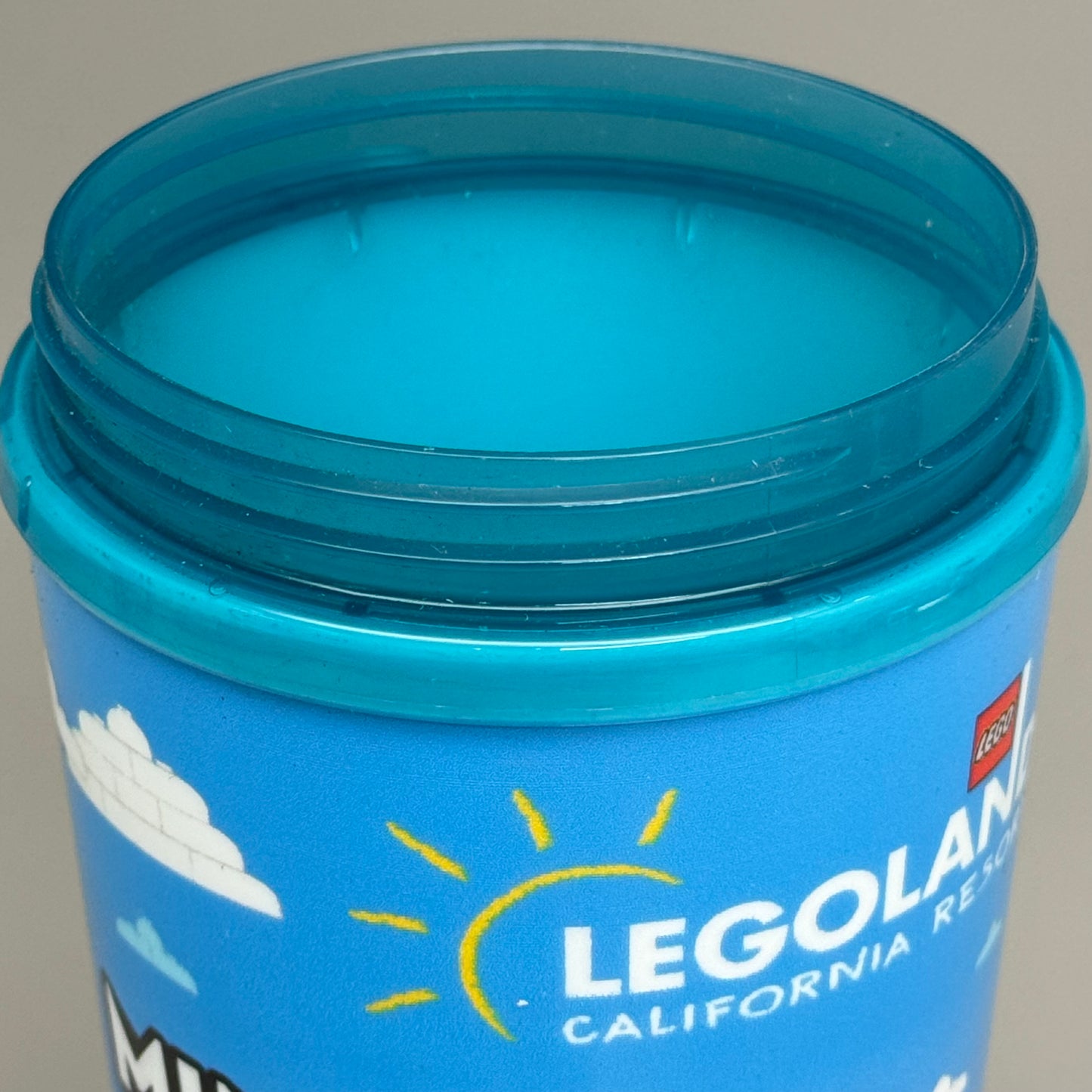 LEGOLAND Miniland San Diego (2 PACK) Plastic Cup w/Lid & Straw AUTHENTIC! (New)