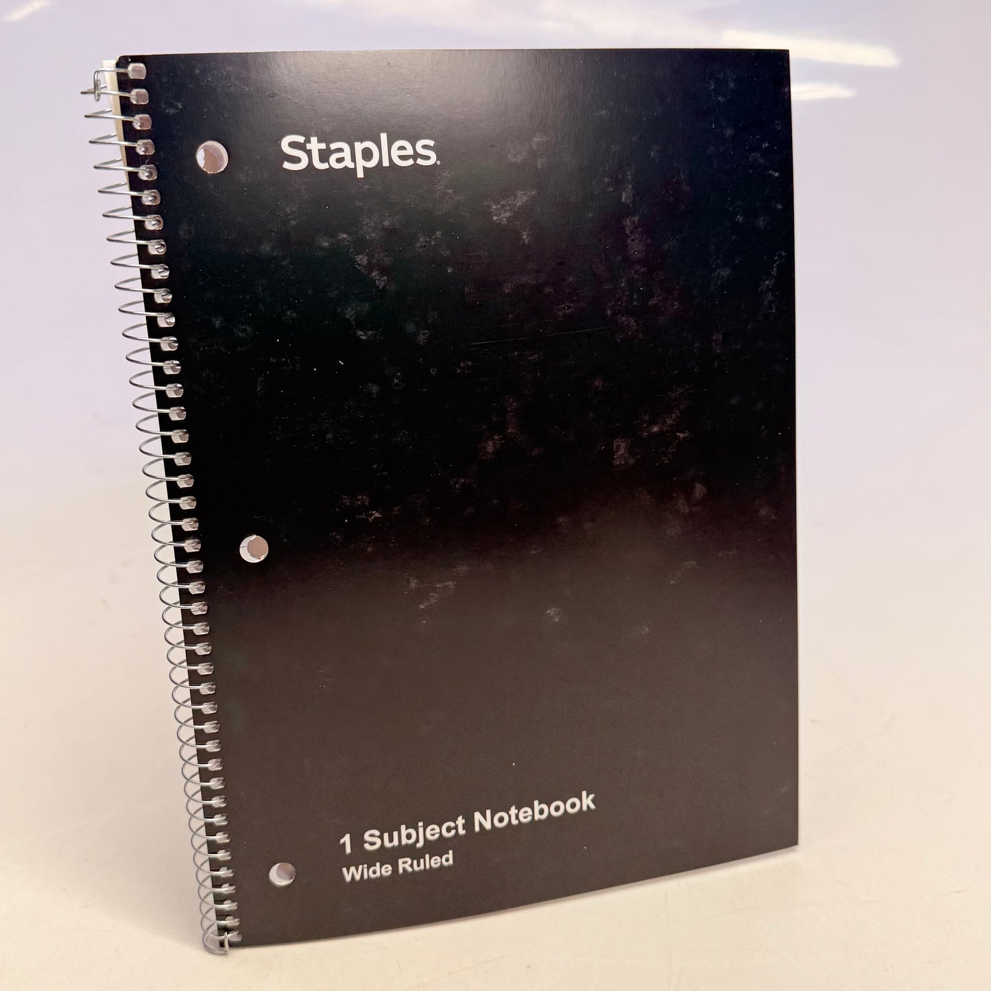 STAPLES (12 PACK) 1-Subject Notebooks Wide Ruled 70 Sheets 8" x 10.5" Black (New- Other)