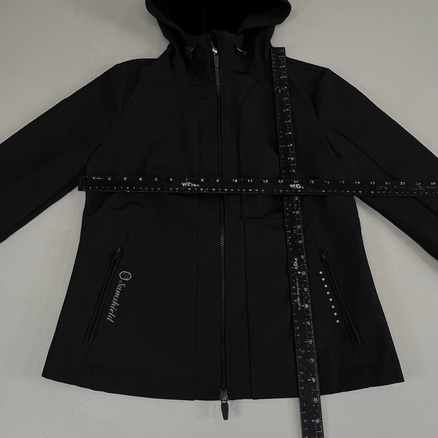 SAMSHIELD Victoria Equestrian Hooded Quick Drying Jacket Women's Sz S Black