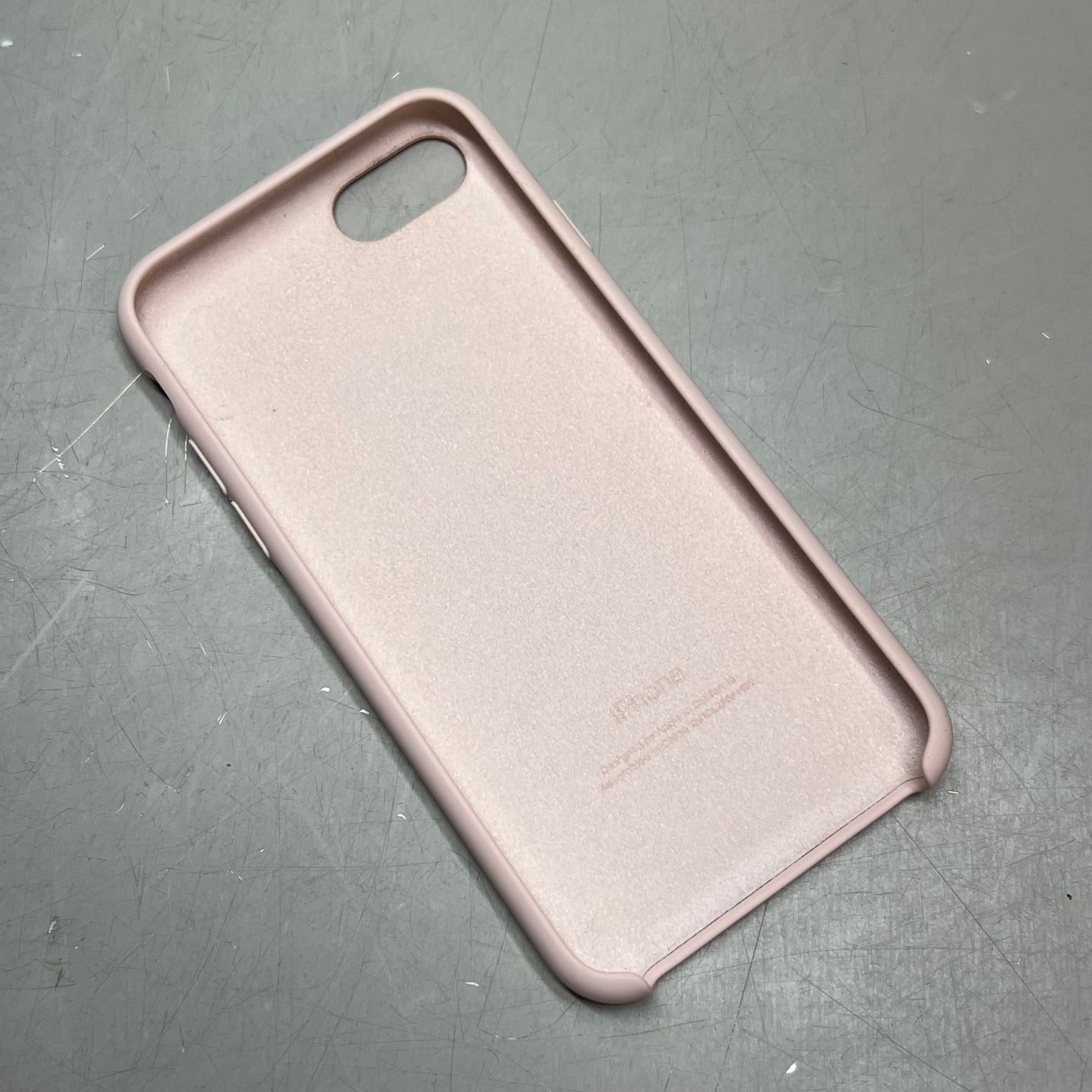 APPLE iPhone SE Silicone Case w/ Microfiber Lined Pink Sand MXYK2ZM/A (Return)