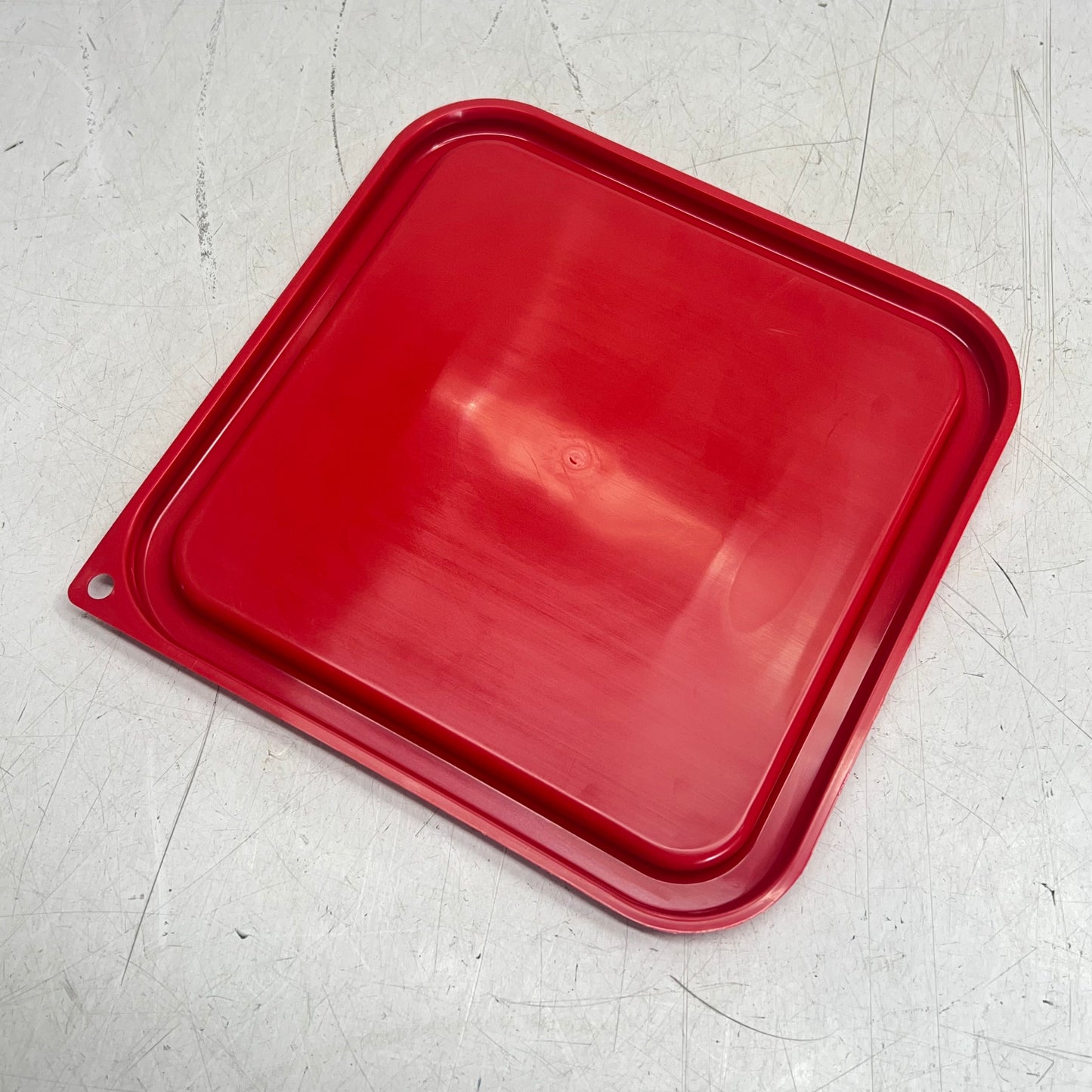 CARLISLE  (6 PACK) Square Food Storage Container Lid  6-8qt Red 1197105