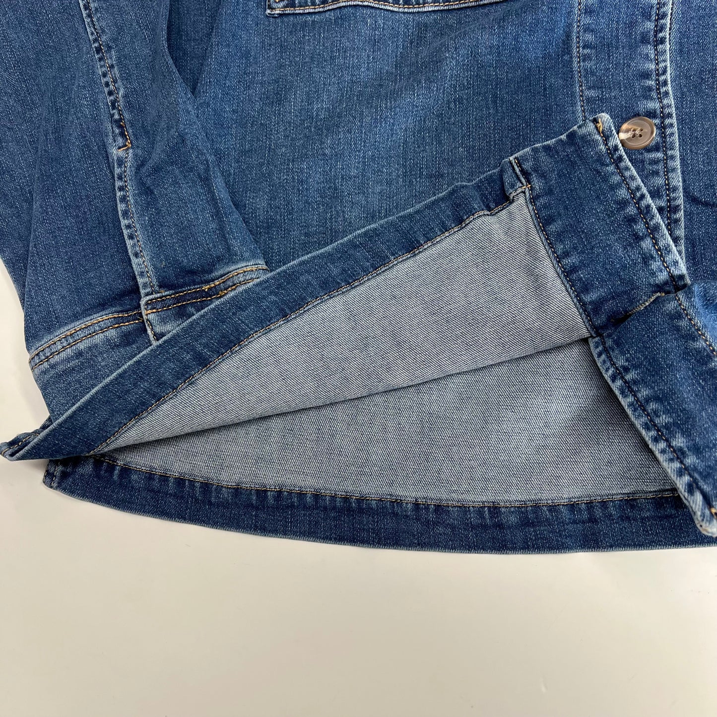 JAG Shaylie Denim Button Up Jacket Women's Sz L Harbor Blue  J8310SAP326