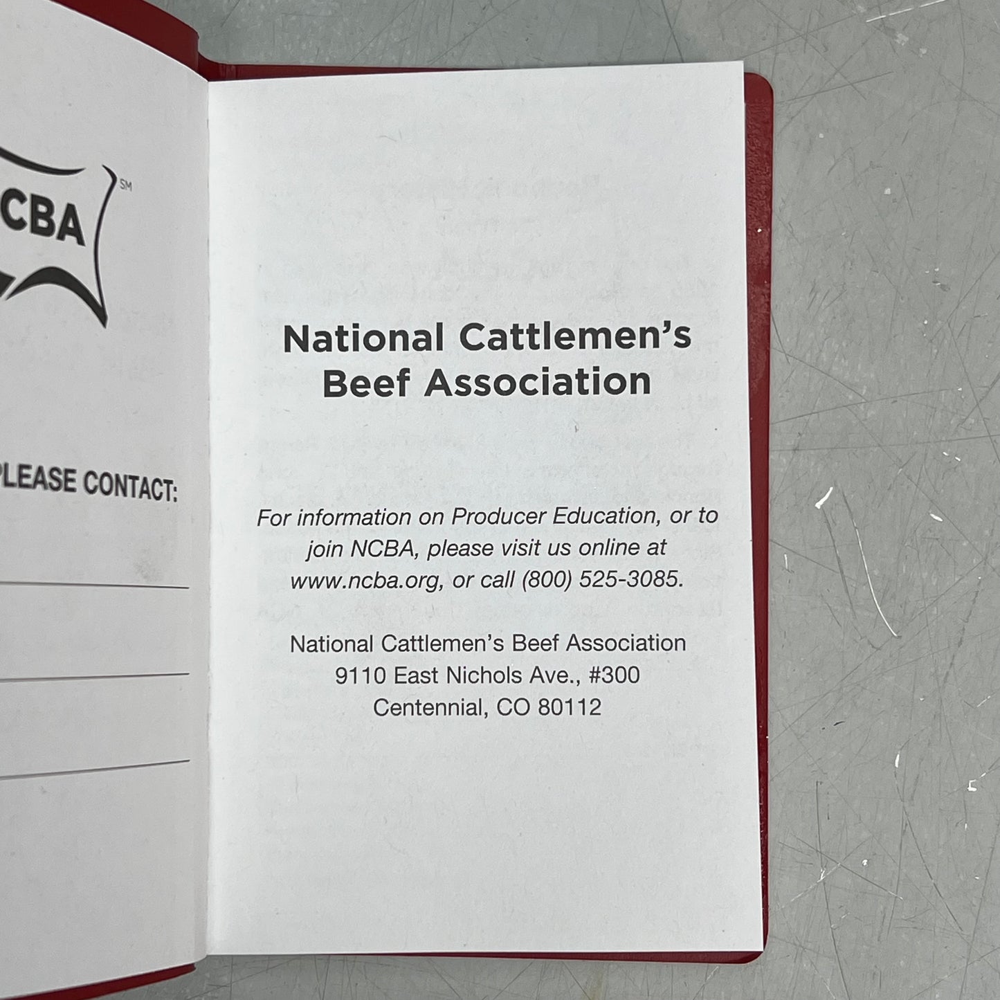 PURINA  (3 PACK) National Cattlemen's Beef Association Mini Record Book 2026