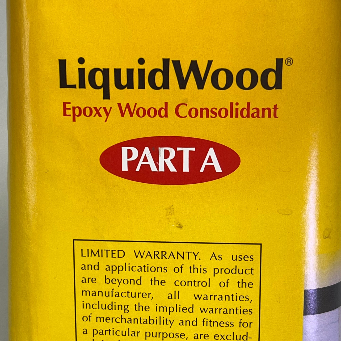 ABATRON Liquid Wood Epoxy Wood Consolidate Kit Part A & Part B 1 Gal (Dented)