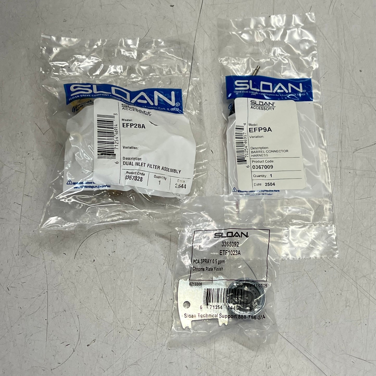 SLOAN Hardwired-powered Deck Mounted Low Integrated Faucet Chrome ETF-600
