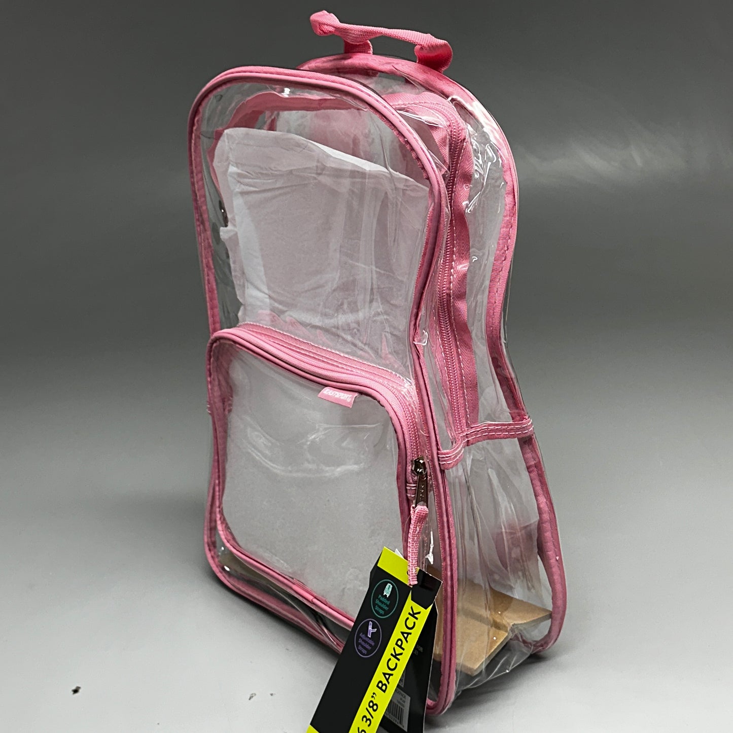 EASTSPORT Spark Clear Backpack 16"x12" Pink Lemonade 190920PW-PLM (New)