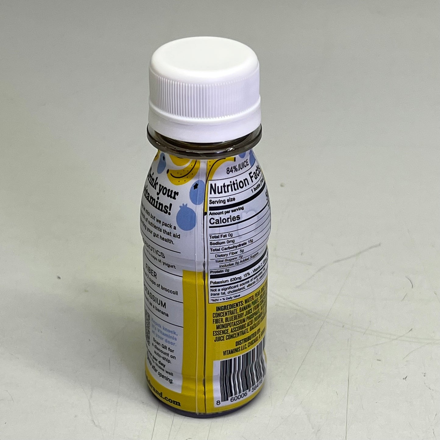 VITAMINIS (12 PACK) Gut Health Banana & Berry Flavor 100% Vegan BB 03/27