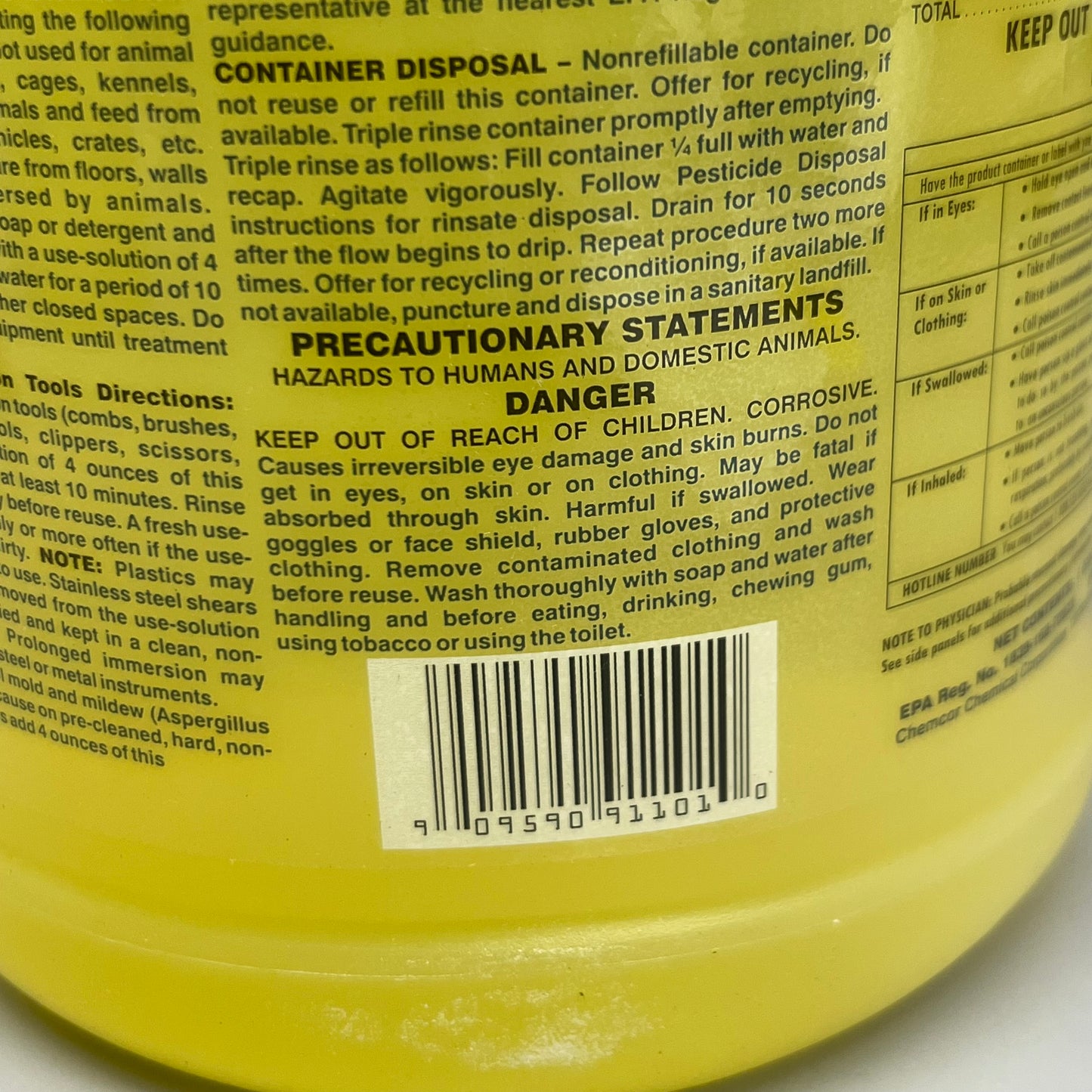 Lemon Disinfectant Neutral Cleaner (2 Pack) Gallon Yellow