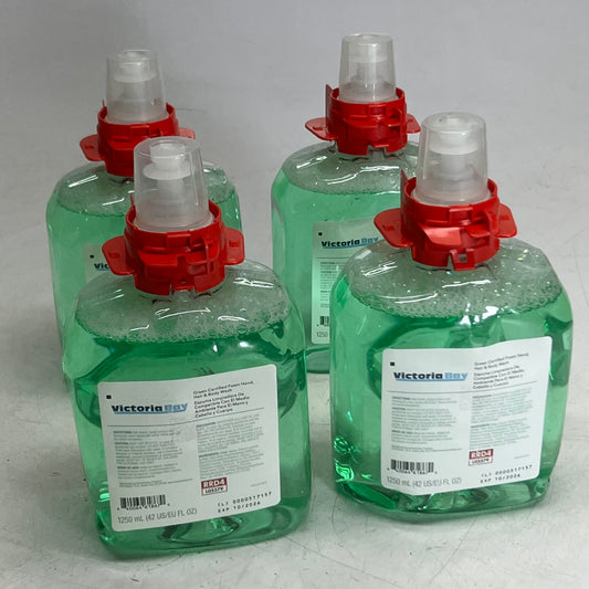 ZA@ VICTORIA BAY (4 PACK) Foam Hand Wash Soap 42 fl. oz. Green BB 10/26 L05579 (New Other, Distressed Box) A