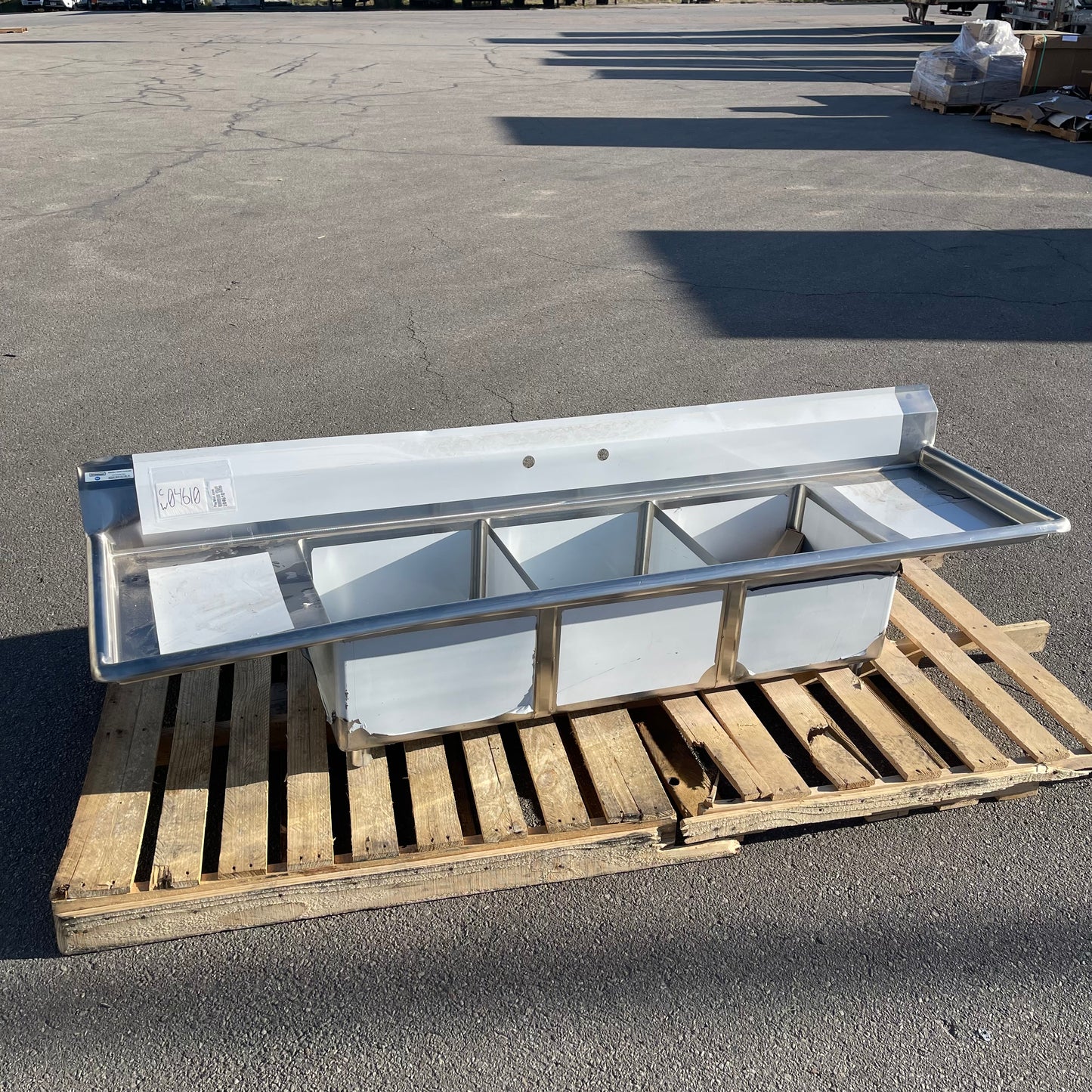 Z@ STEELTON Commercial 3 Compartment Sink 90” 18-gauge Stainless Steel 522CS31818LR