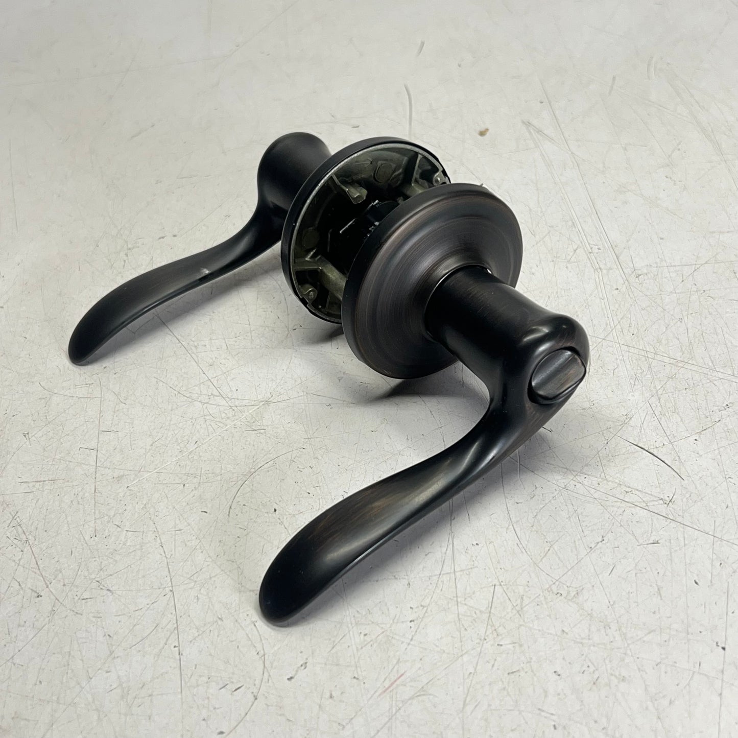 KWIKSET Tustin Exterior Entry Door Handle Smartkey Venetian Bronze 97402-733