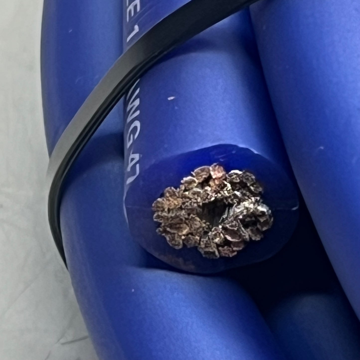 NVX Oxygen-Free Copper EnvyFlex Power/Ground Wire 1/0 Gauge 25' Blue XW0BL25