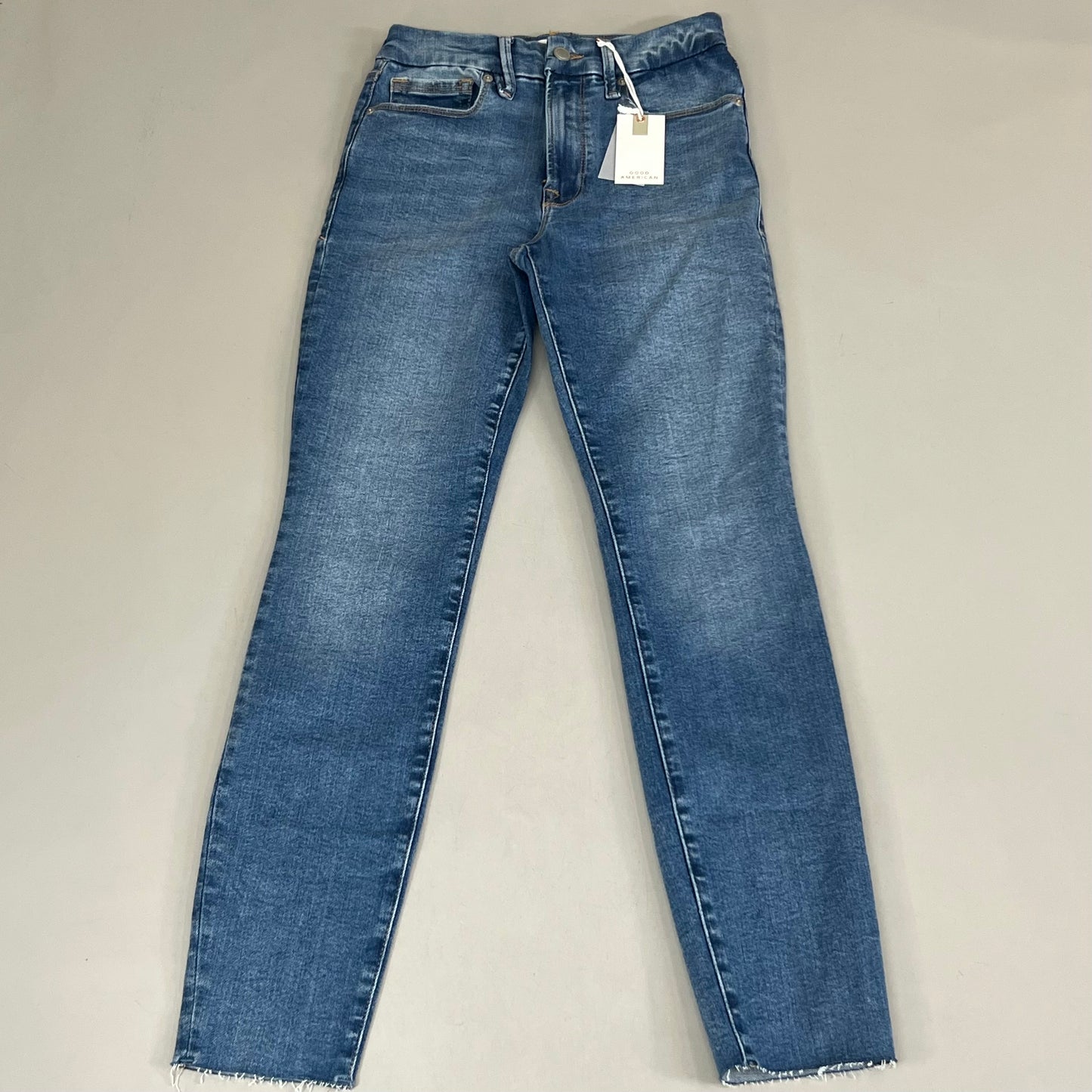 GOOD AMERICAN Good Waist High-Rise Jeans Women's Sz 004 Indigo324 GWAFDV478T
