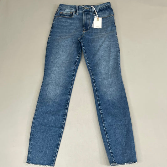GOOD AMERICAN Good Waist High-Rise Jeans Women's Sz 004 Indigo324 GWAFDV478T