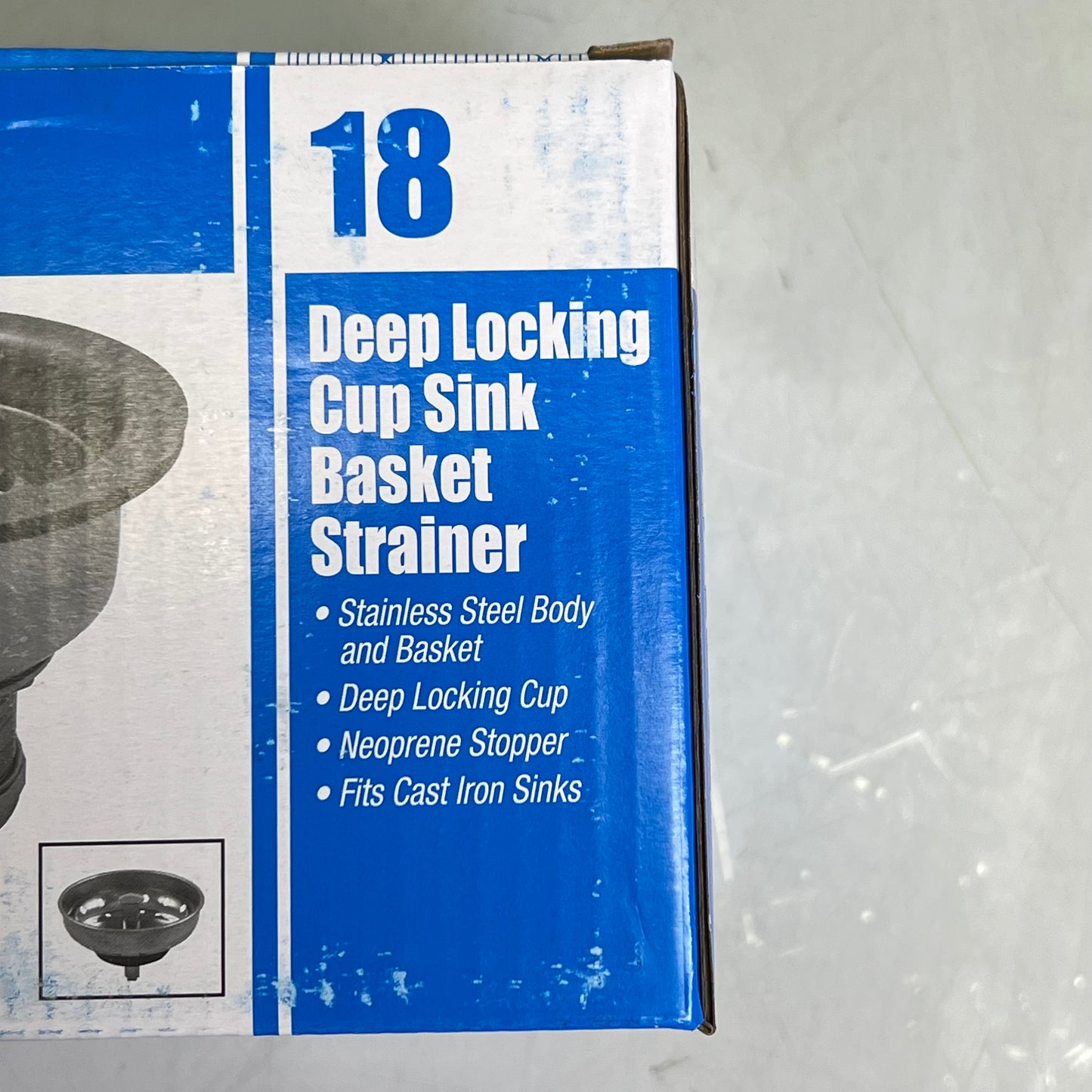 ZA@ DEARBORN (2 PACK) Deep Locking Cup Sink Basket Strainer For Deep Cast Iron Sinks NO. 18 Chrome 7011232 C