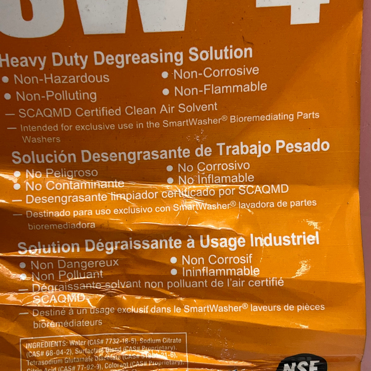 CRC Ozzyjuice Smart Washer Solutions Heavy Duty Parts Cleaner 5 Gal Orange