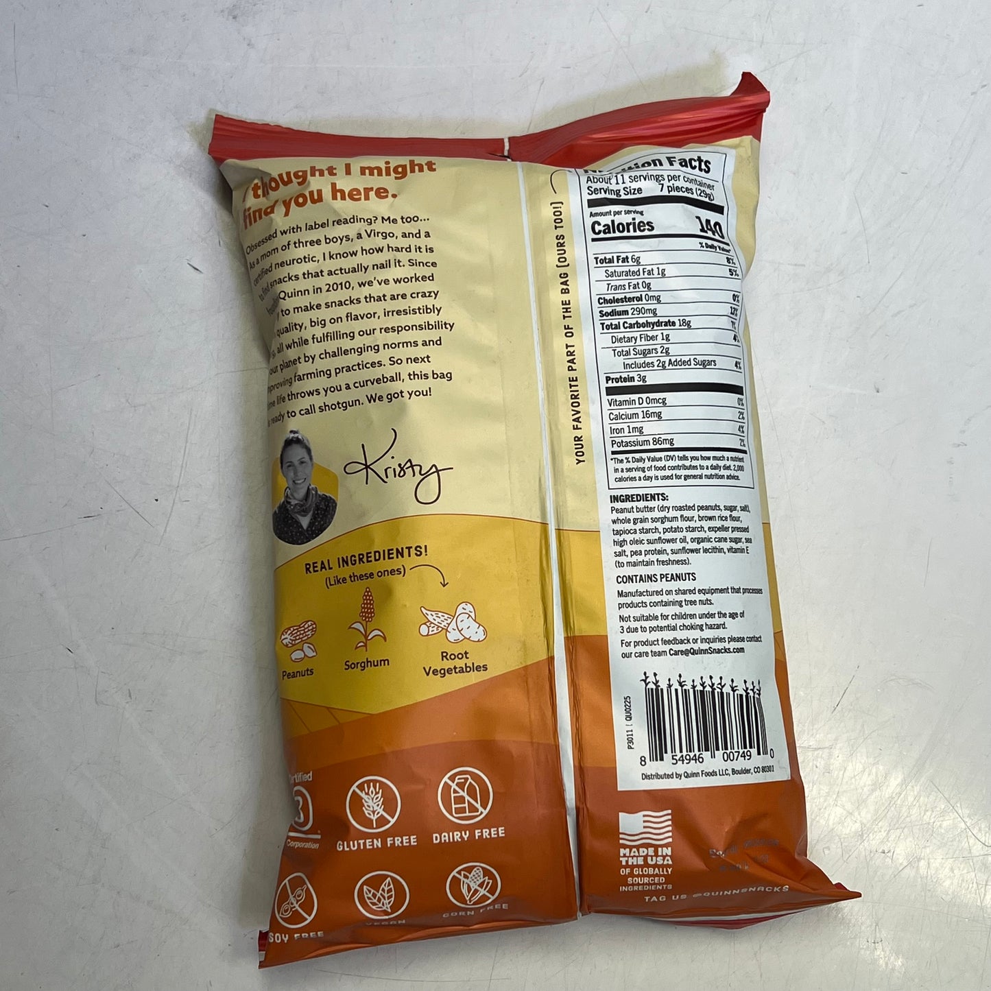 ZA@ QUINN (7 PACK) Peanut Butter Filled Pretzel Nuggets 11oz BB 06/26