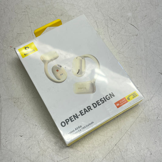 BASEUS Airgo Open-ear Earbuds Behind The Ear Mount 16.2mm Emitter Pearl AG20