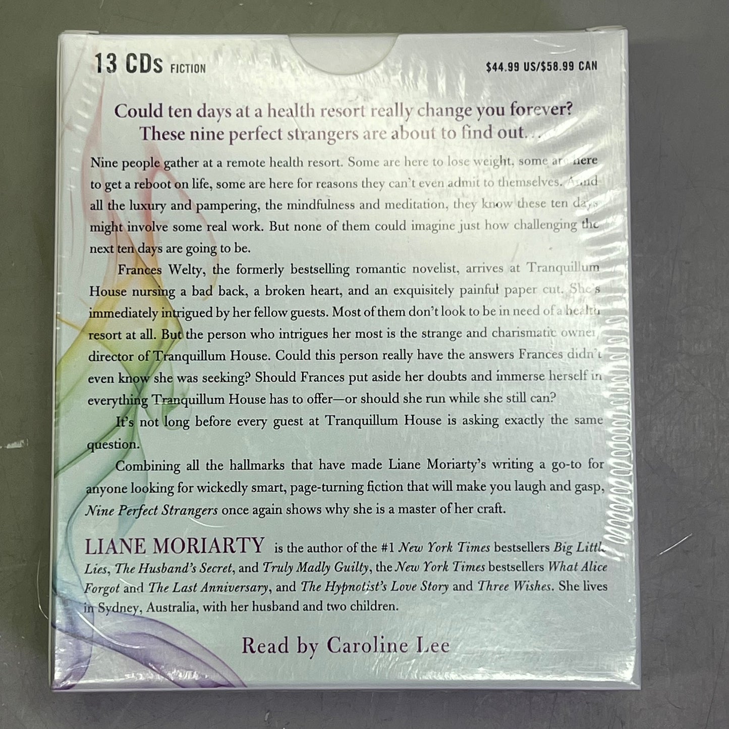 LIANE MORIARTY (13 CDs) Nine Perfect Strangers Audio Book Read By Caroline Lee