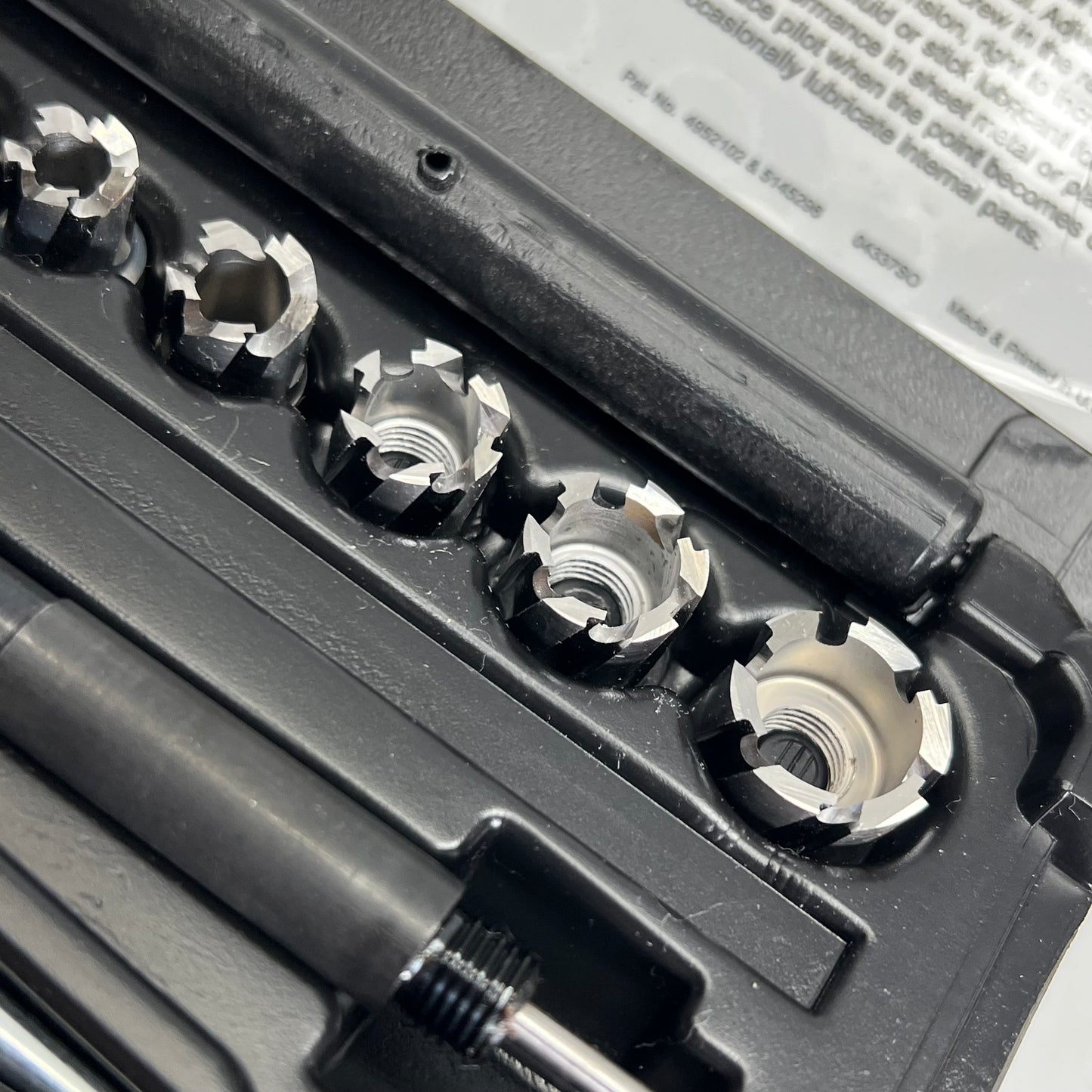 BLUE POINT Snap on Sheet Metal Hole Cutter Kit Design Prevents Clogging GA219B