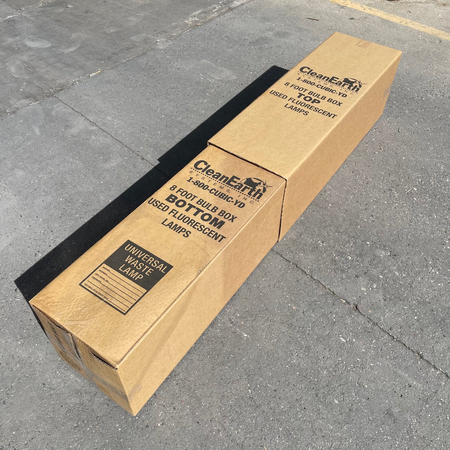 ZA@ Pallet of CLEANEARTH ( Pack) Bulb Cardboard Boxes for Fluorescent Lamps 8 ft (AS-IS)
