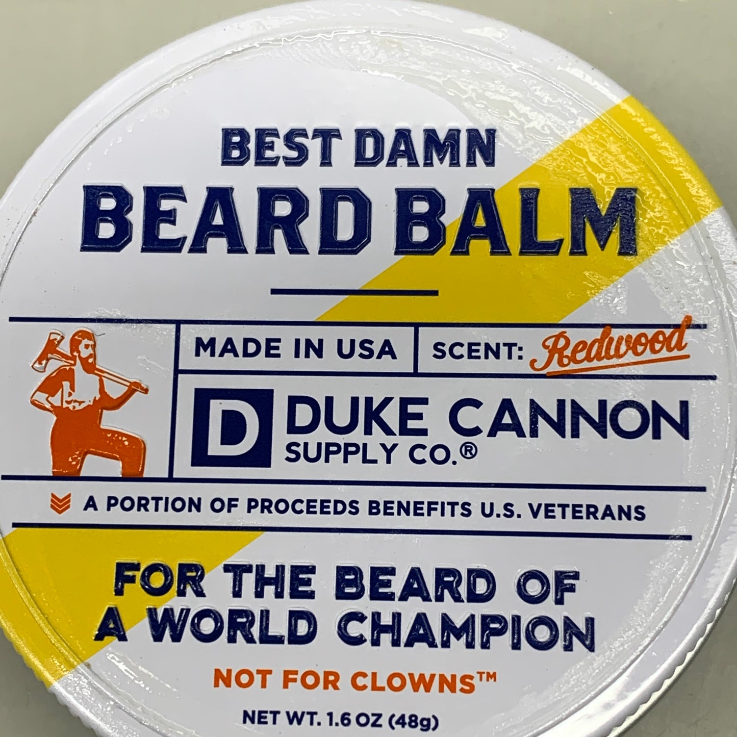 DUKE CANNON (2 PACK) Best Damn Beard Balm Red Wood Scent 1.6oz