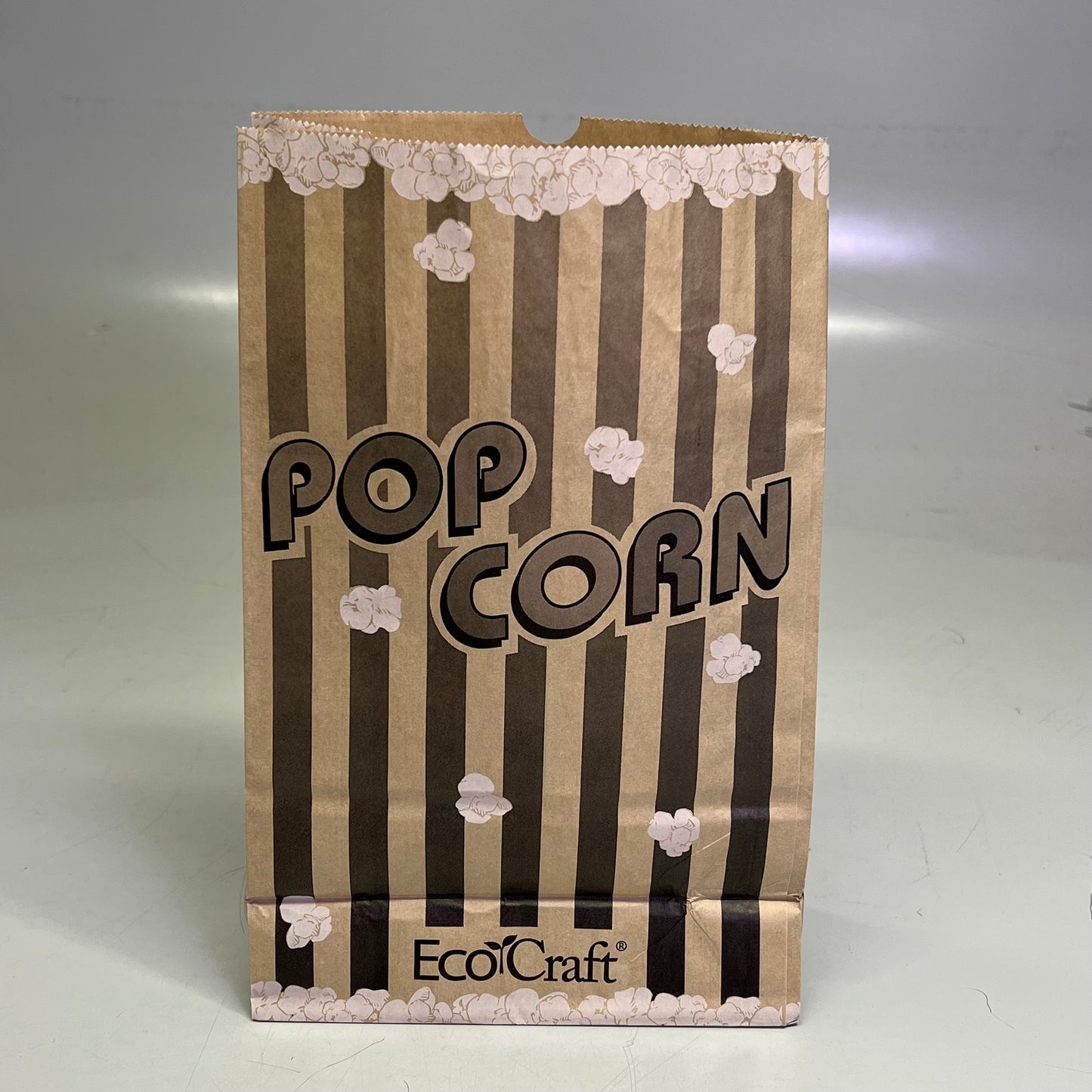 BAGCRAFT (250 PACK) Soy-Blend Eco Wax Pop Corn Bags 170oz Brown 300614