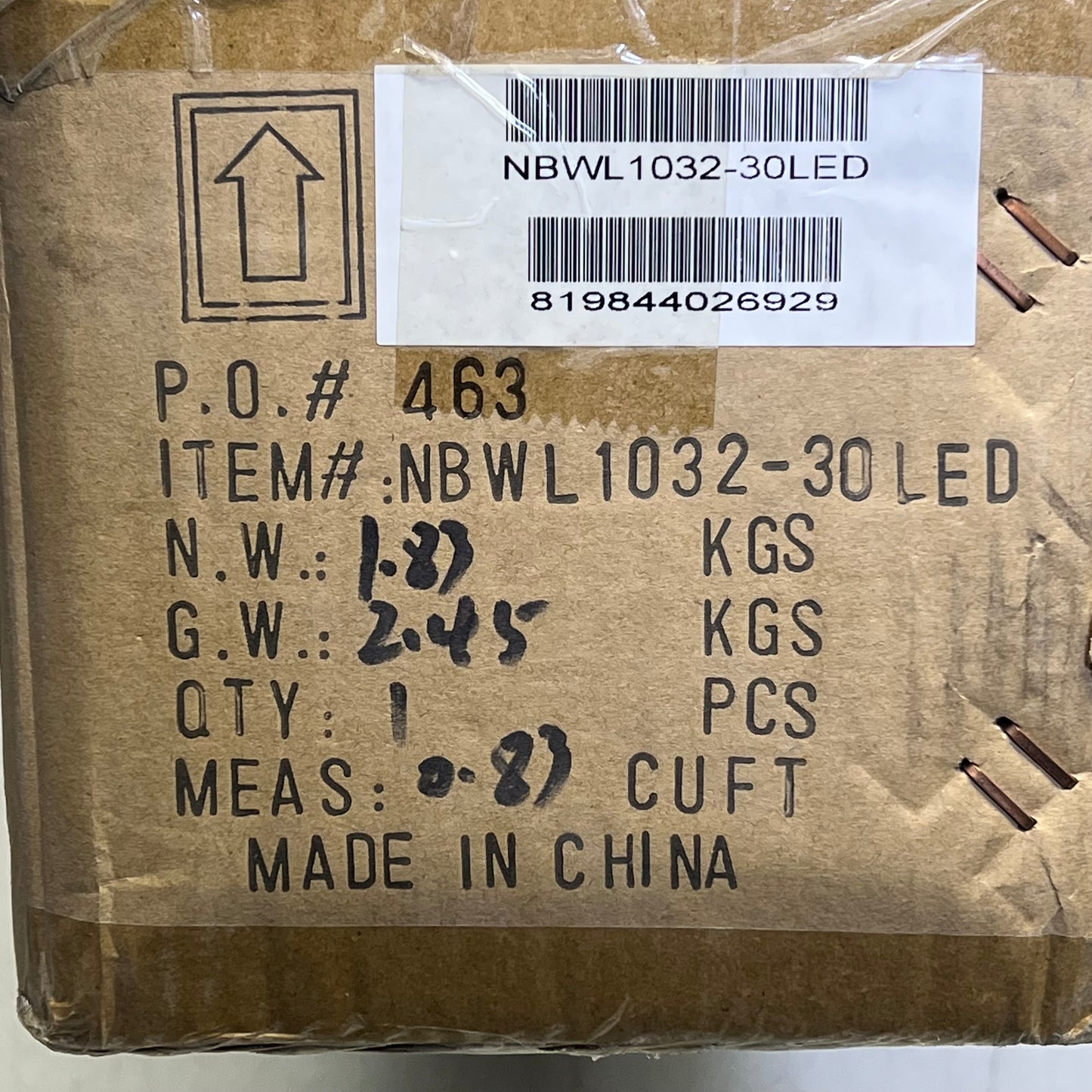 AA DECOR LED Wall Lighting Made Of Iron & White Acrylic Nickel Finish NBWL1032