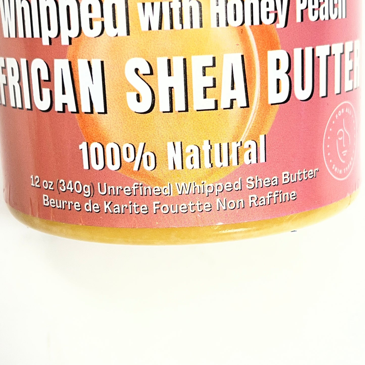 RA COSMETICS  (3 PACK) Whipped African Shea Butter W/ Honey Peach 12oz Yellow (As-Is)