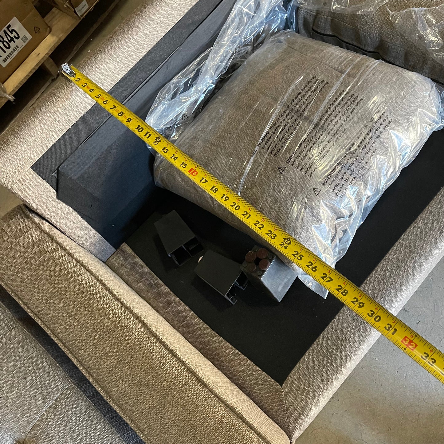 ZA@ Pallet of MIXED Sectional Couch 85” Grey (AS-IS)