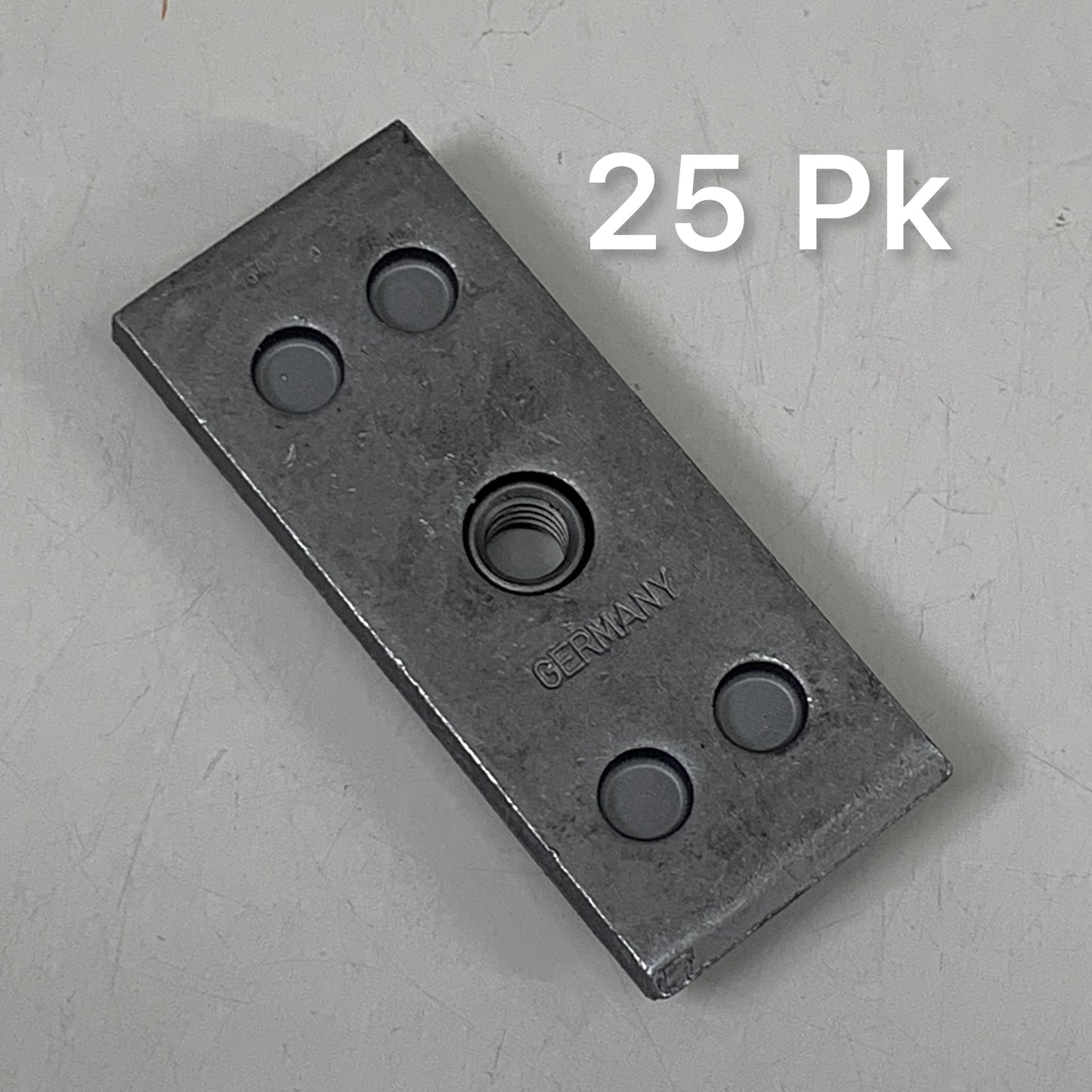 STAUFF (25 PACK) Single Welded Plate Twin Series 3D Carbon Steel Grey SP-3D-U-W2