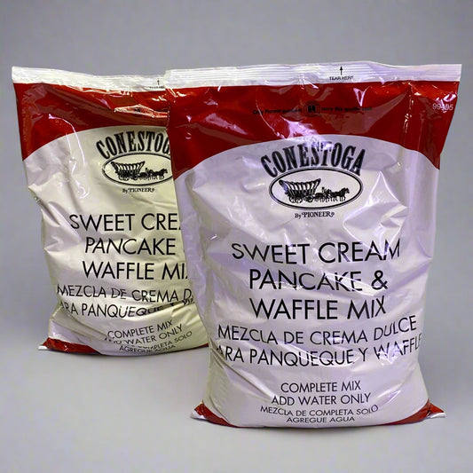 PIONEER CONESTOGA (2 PACK) Sweet Cream Pancake & Waffle Mix 5 Lbs 99405 BB 07/26