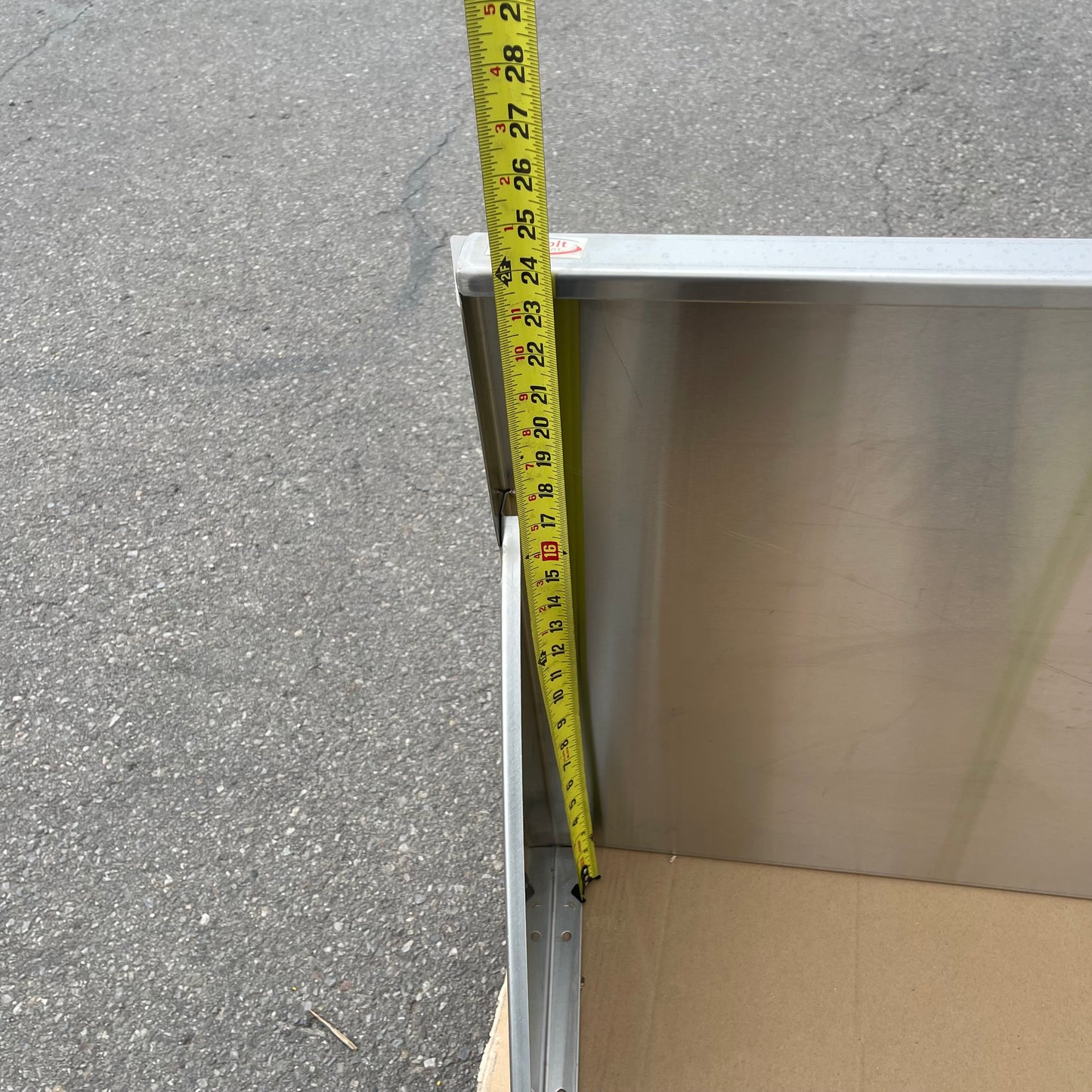 Z@ WINHOLT Wall Mounted Shelf 72" x 24" Stainless Steel SSWMS246