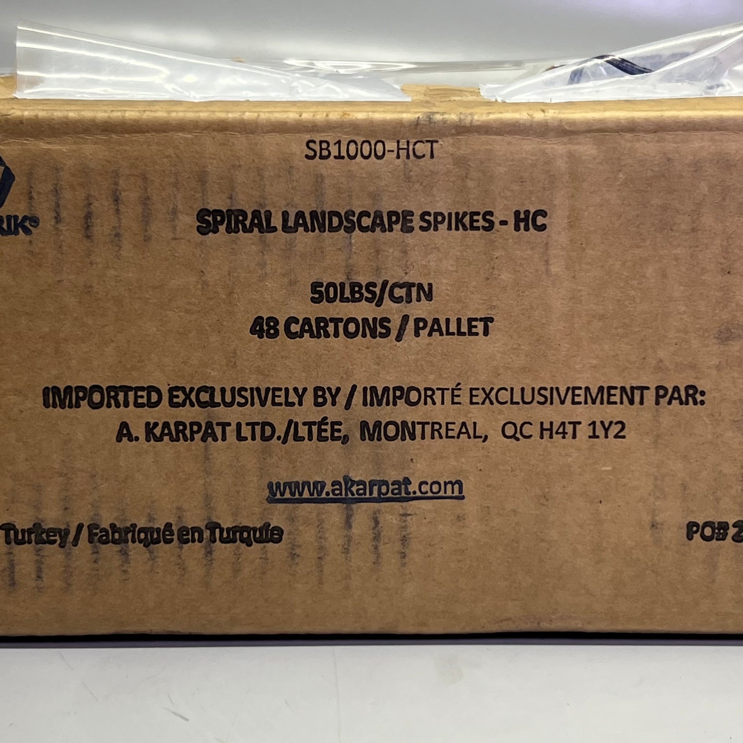 AKARPAT (48 PACK) Hot-Dip Spiral Landscape Spike 10"L Grey SB1000-HCT