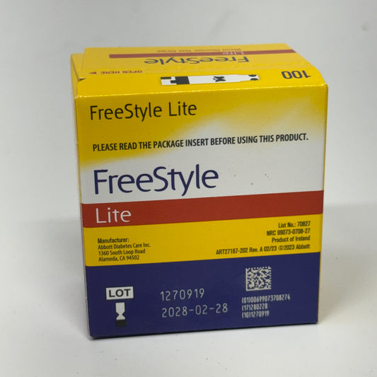 FREESTYLE (100 Strips) Blood Glucose Test Strips BB 02/28