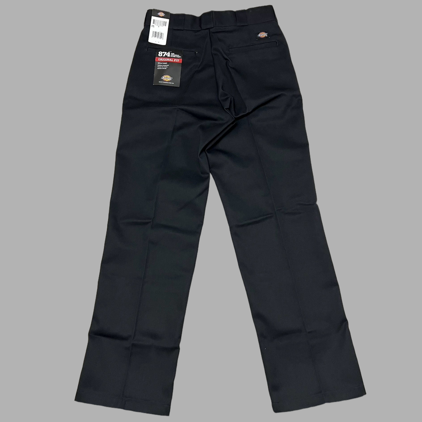 DICKIES Original 874 Original Fit High Rise Work Pants Mns Sz 33X31 Black 874BK