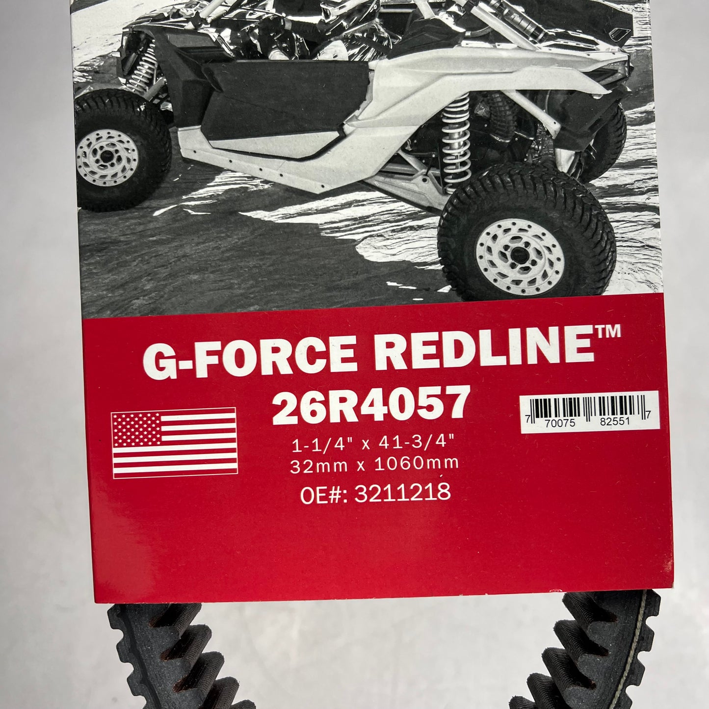 GATES G-force Redline Belt For Polaris 1-3/16" X 40-9/16" Black 26R4057