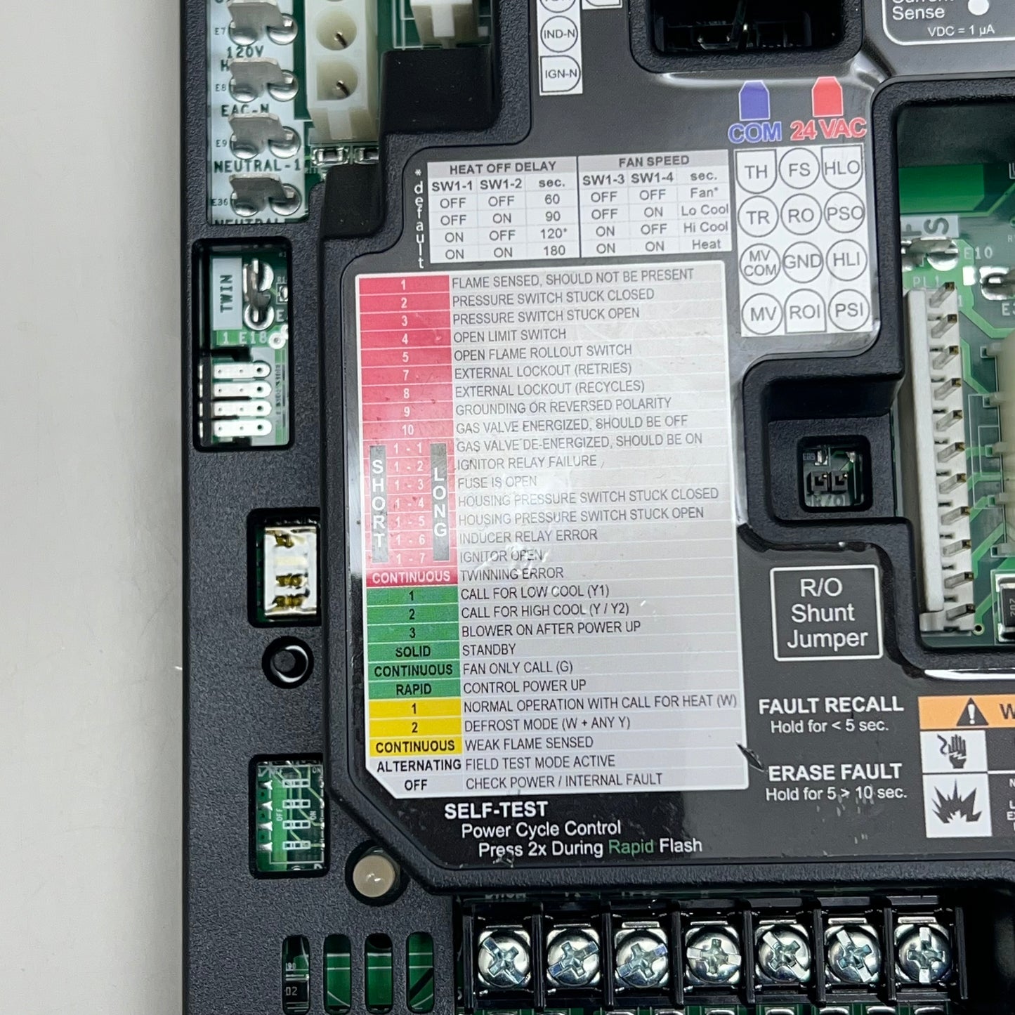 WHITE ROGERS EMERSON Integrated Furnace Control Black 50X57-843