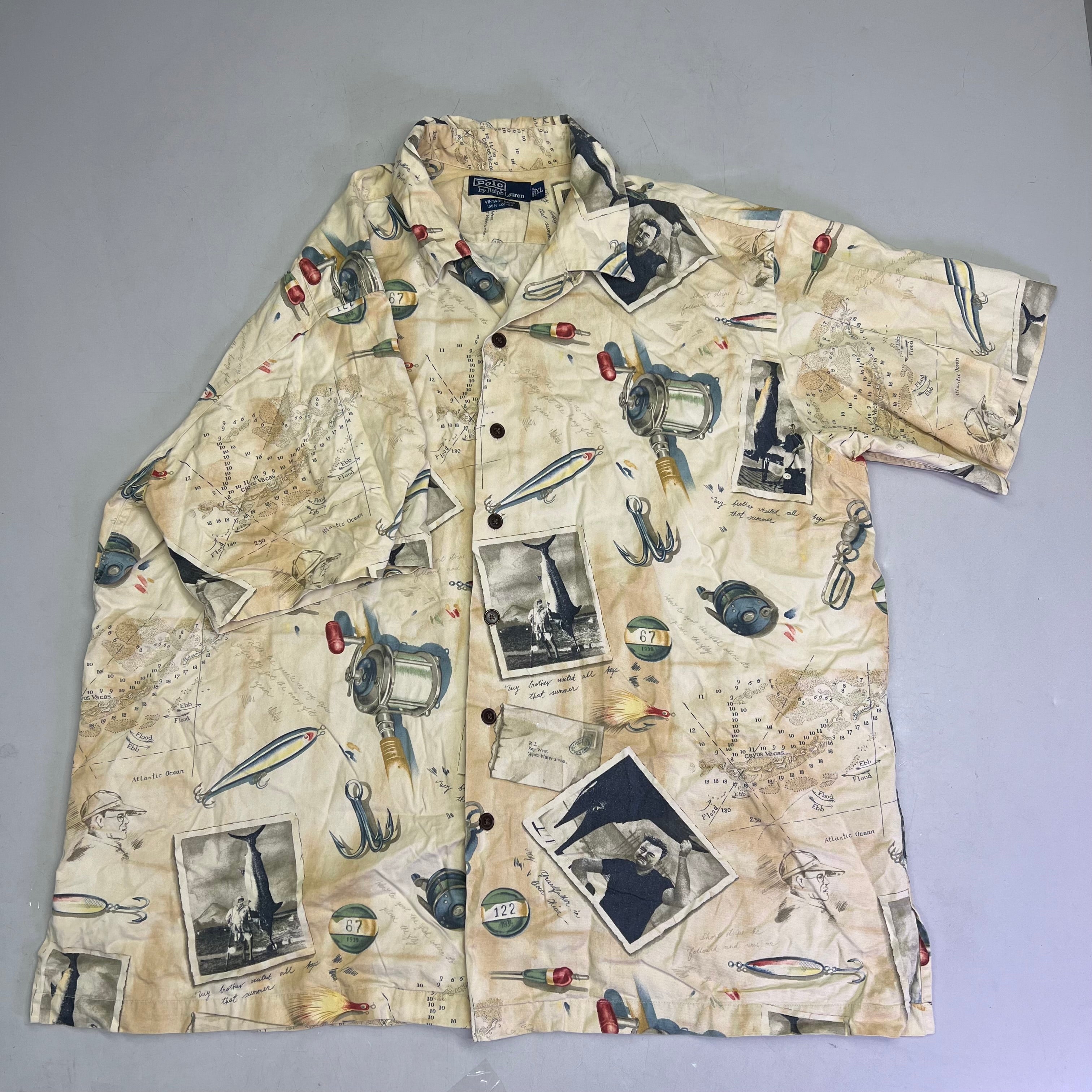 POLO BY RALPH LAURN Vintage Camp 100% Cotton Men's Sz XL Tan – PayWut