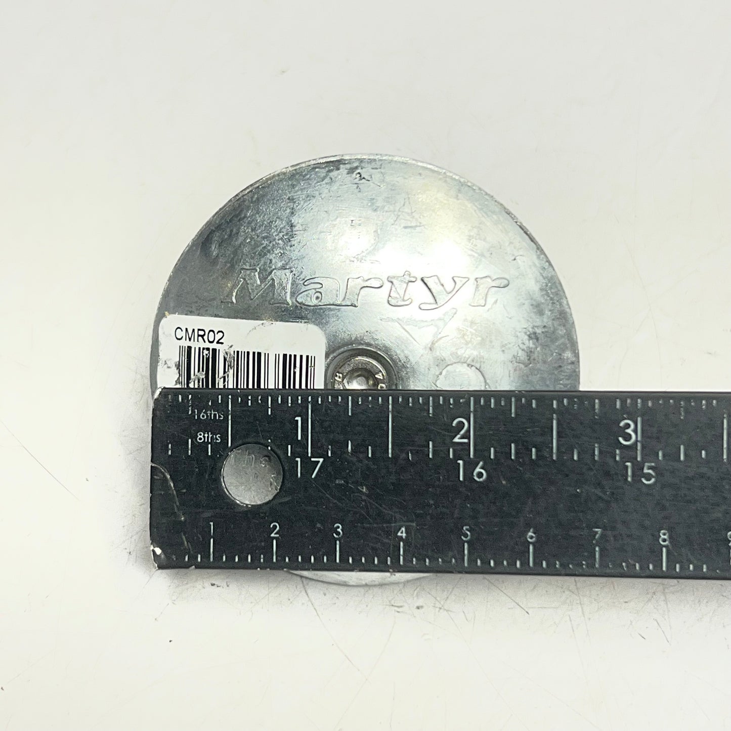 MARTYR Zinc Rudder & Trim Anodes 2-13/16 Zn W/Slot Steel CMR02