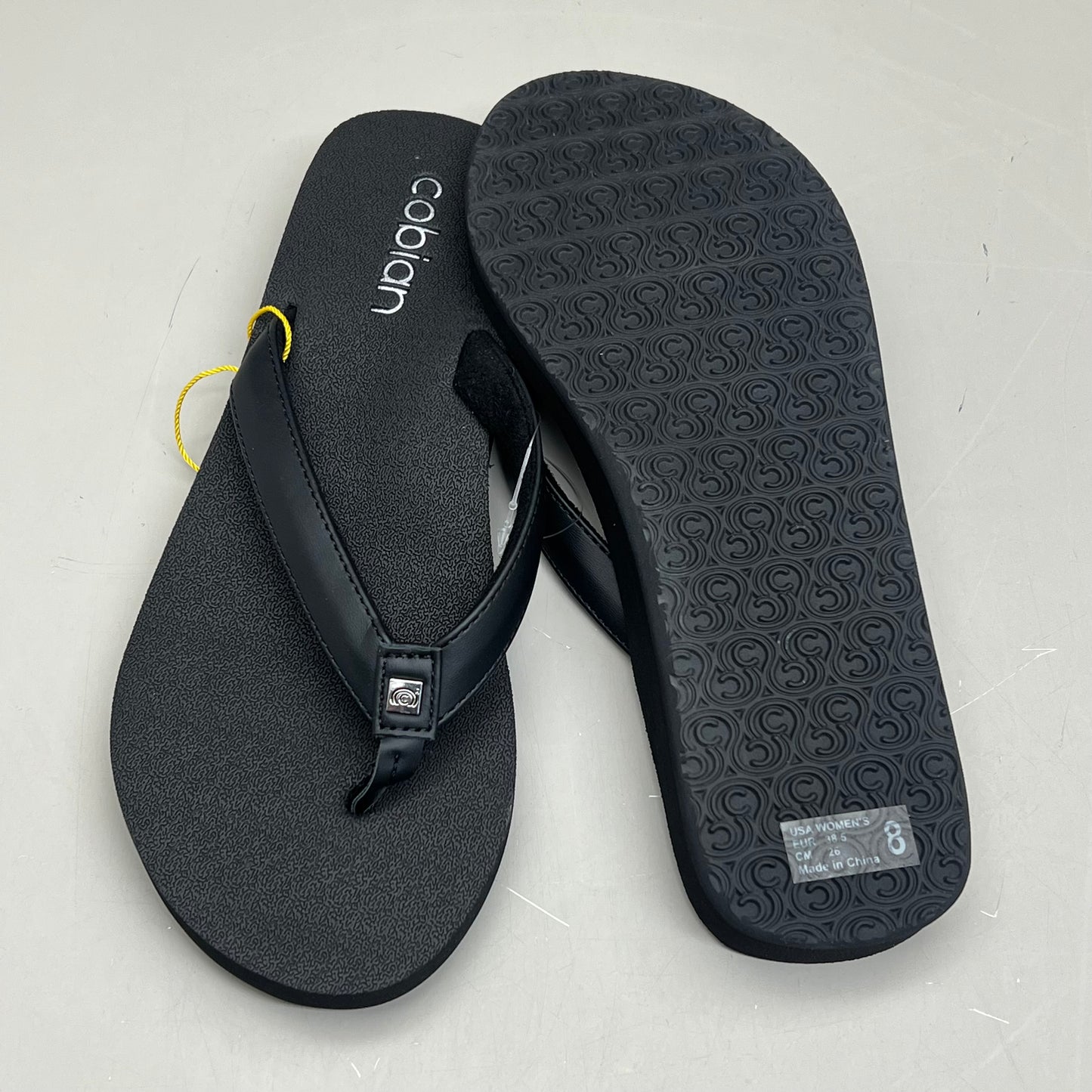 COBIAN Skinny Bounce Comfortable Synthetic Strap Women's Sz 9 Black SKI25-001-09