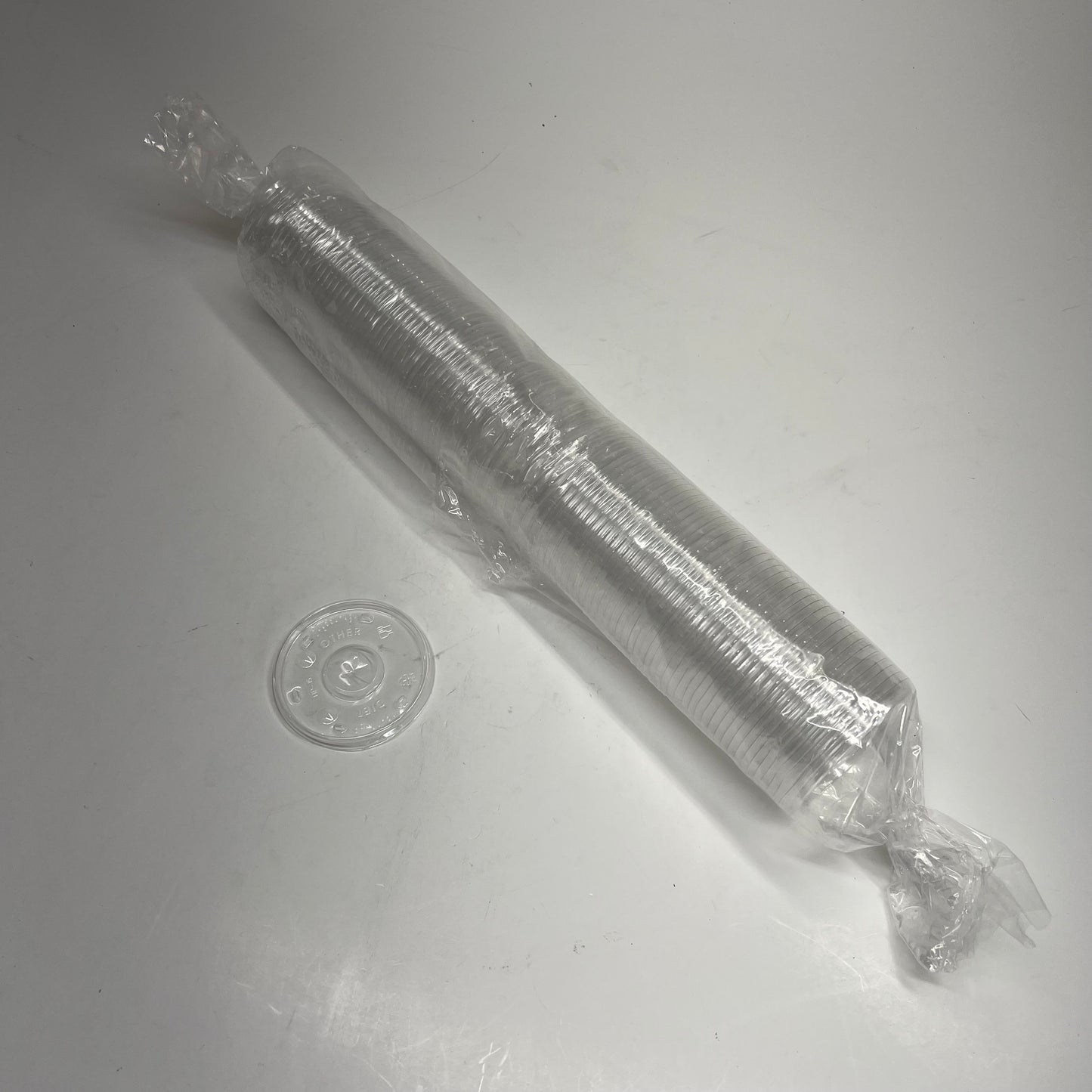 ZA@ HOT PACK (1000 PACK) Pet Flat Lid for Paper Cold Cup  Fits 16/20/22 oz  Clear CCFLID90 (As-is)