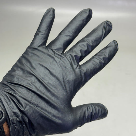 RAVEN (100 Gloves) Powder Free Nitrile Examination Gloves XL Black 66519 Disposable Powder-Free