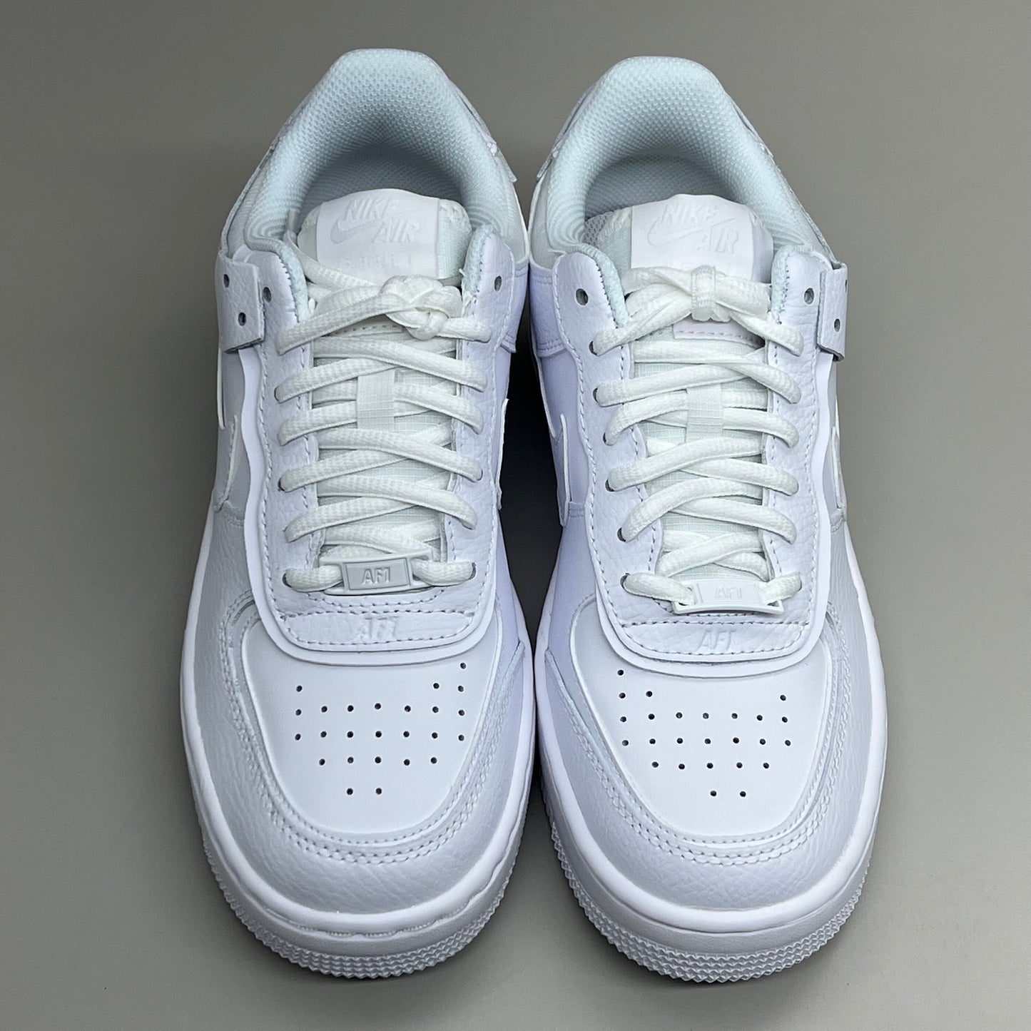 NIKE Air Force 1 Shadow Layered Double Branding Sz Women's 7 White CI0919-100