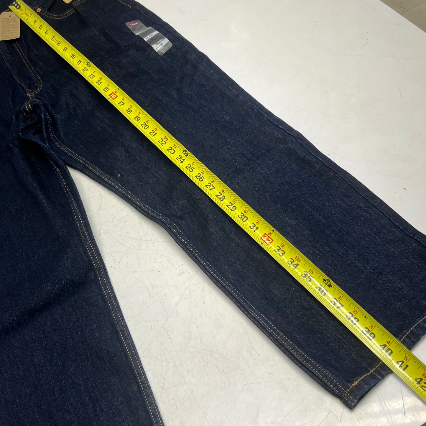 LEVIS 550 Relaxed Fit Jeans Men's Sz 40 X 30 Rigid Blue 005500216