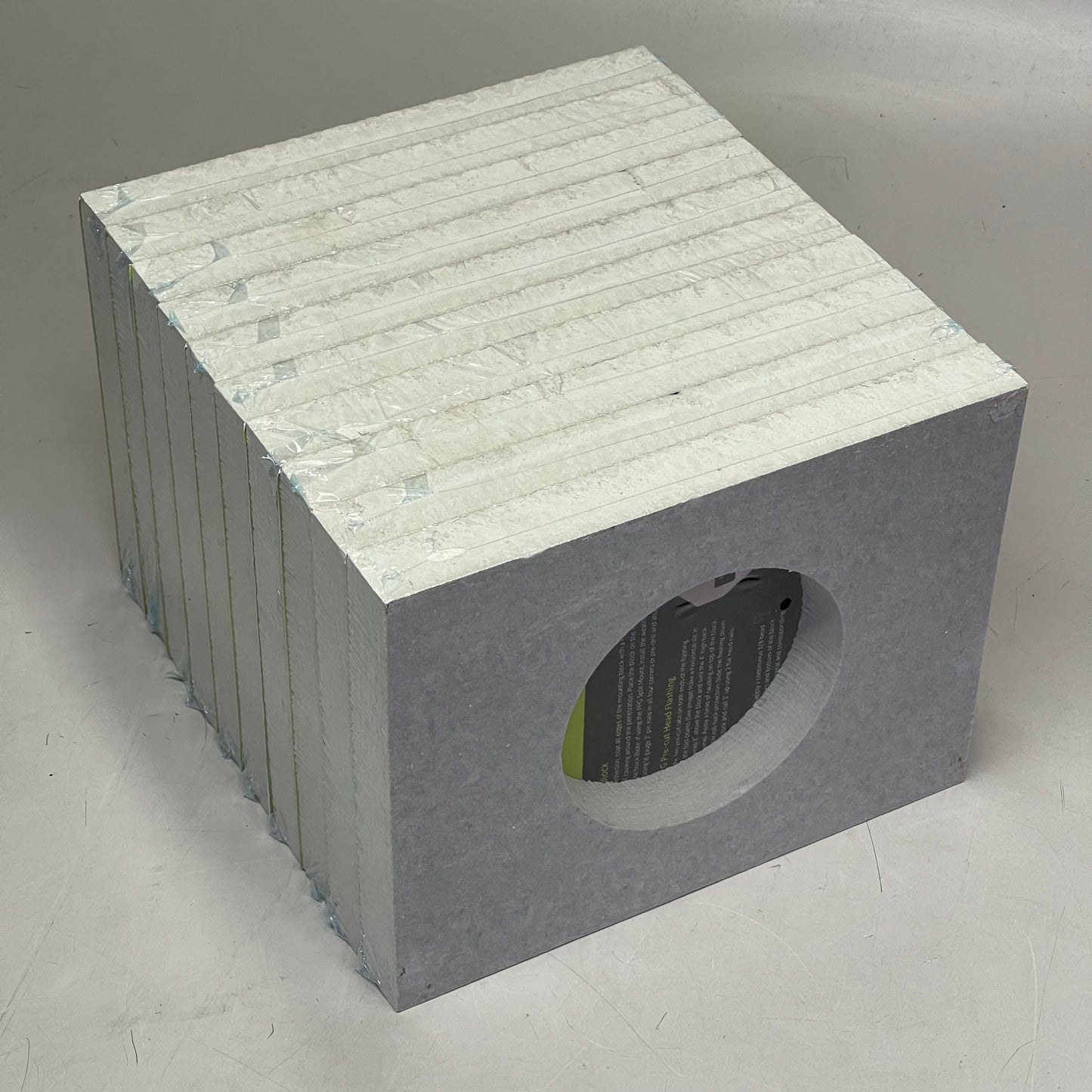 PORTLANDPRODUCTS (10 PACK) Primed Smooth Vent Block O/D 7.25" x 9.25" x I/D 4.25" Grey PPS307VB