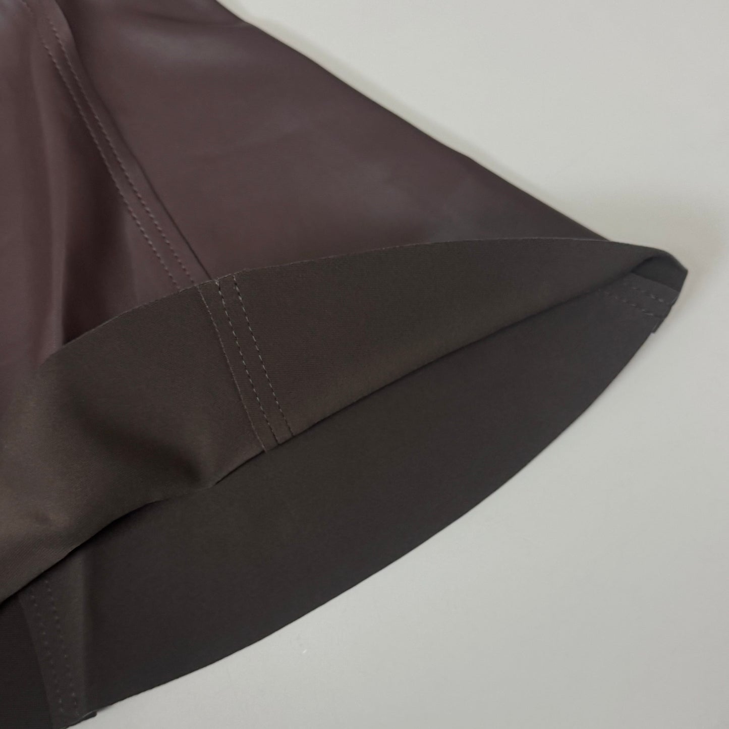 NORMA KAMALI Strapless Grace Mini Dress Unlined Women's Sz XL/42 Chocolate