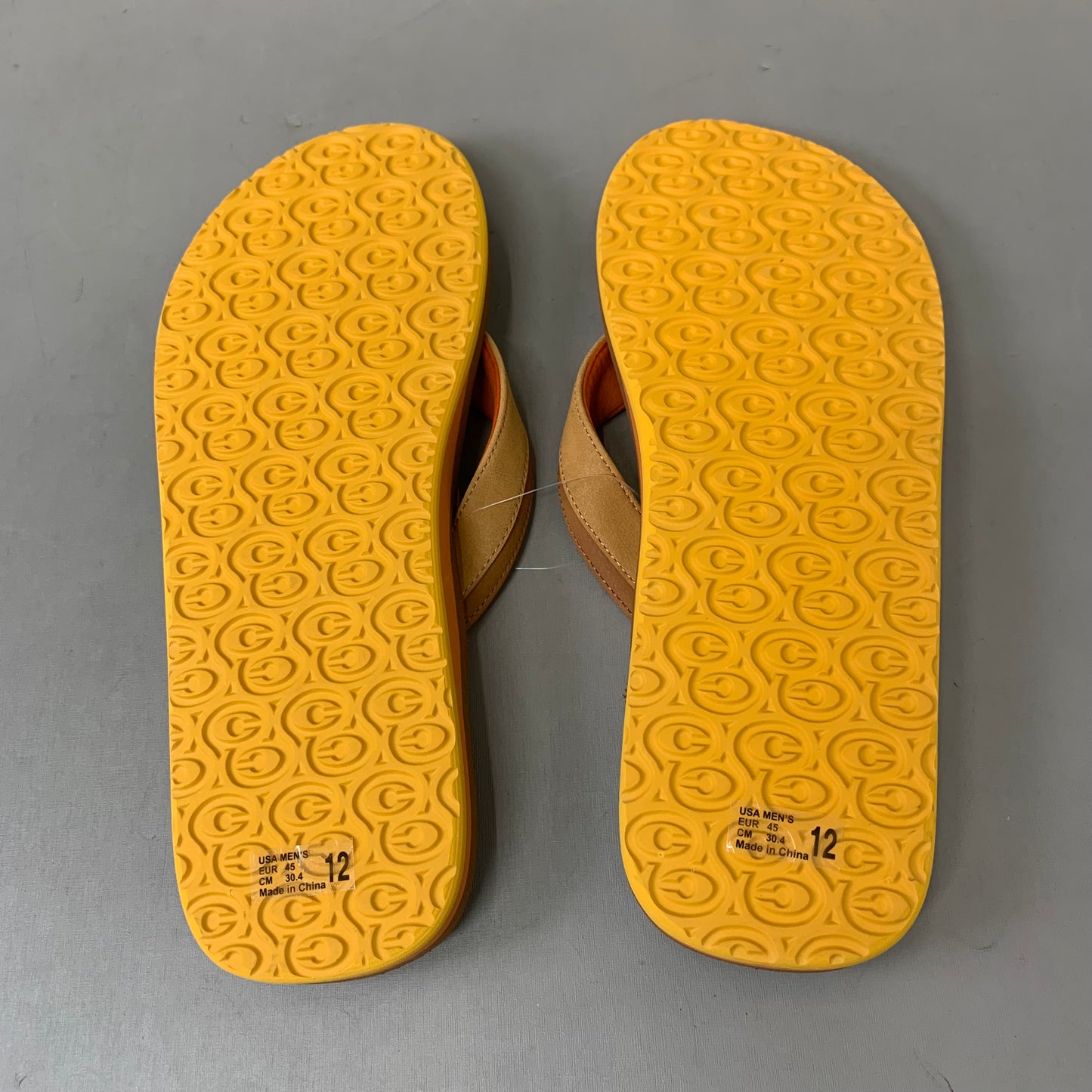 COBIAN Foamie Full Arch Support Sandals Men's Sz 12, 45 EuBrown FAO25-200-12