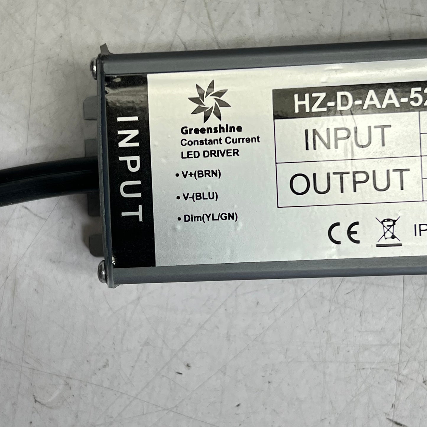 GREENSHINE Constant Current Led Driver 10-30Vdc Input HZ-D-AA-525-35-95V-D